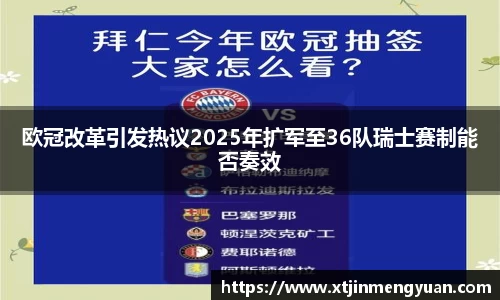 欧冠改革引发热议2025年扩军至36队瑞士赛制能否奏效